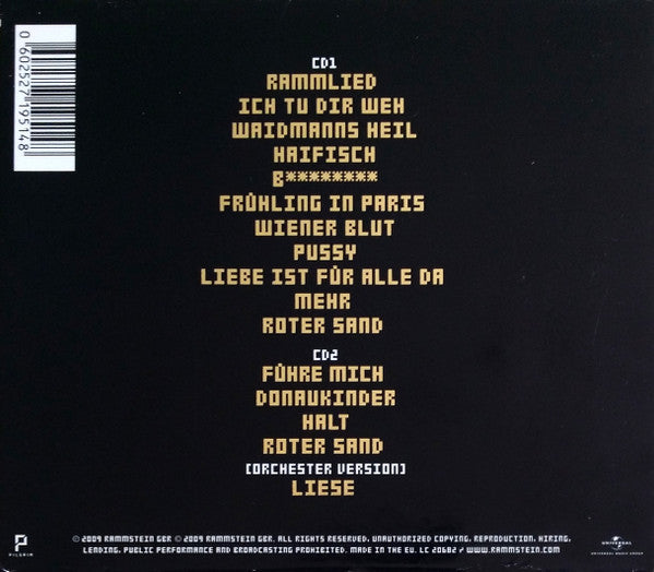 Rammstein : Liebe Ist Für Alle Da (2xCD, Album, Dig)