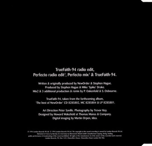 New Order : TrueFaith-94 (CD, Single)