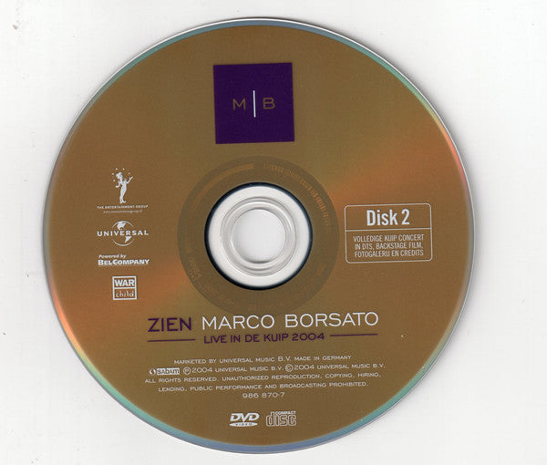 Marco Borsato : Zien - Live In De Kuip 2004 (2xDVD, S/Edition + CD, S/Edition)