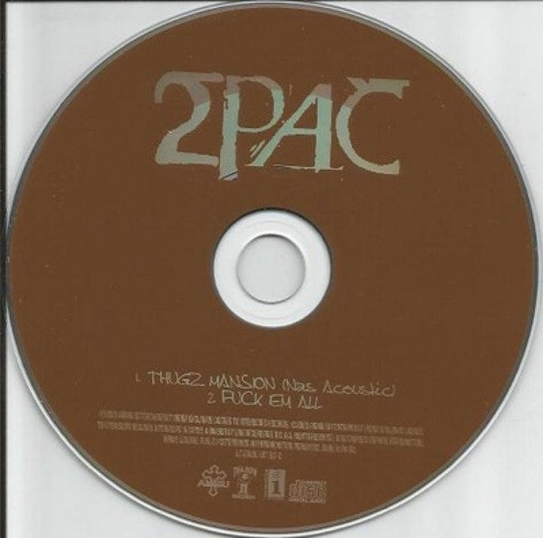 2Pac : Thugz Mansion (CD, Single, Car)