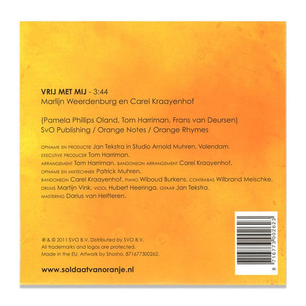 Marlijn Weerdenburg En Carel Kraayenhof : Vrij Met Mij (CD, Single)