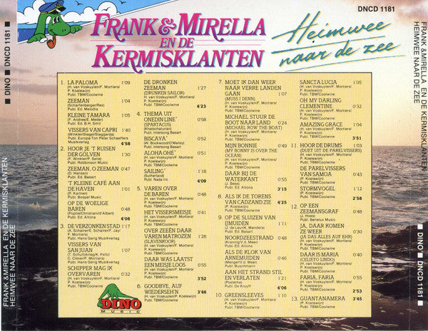 Frank & Mirella En De De Kermisklanten : Heimwee Naar De Zee. (CD, Album)