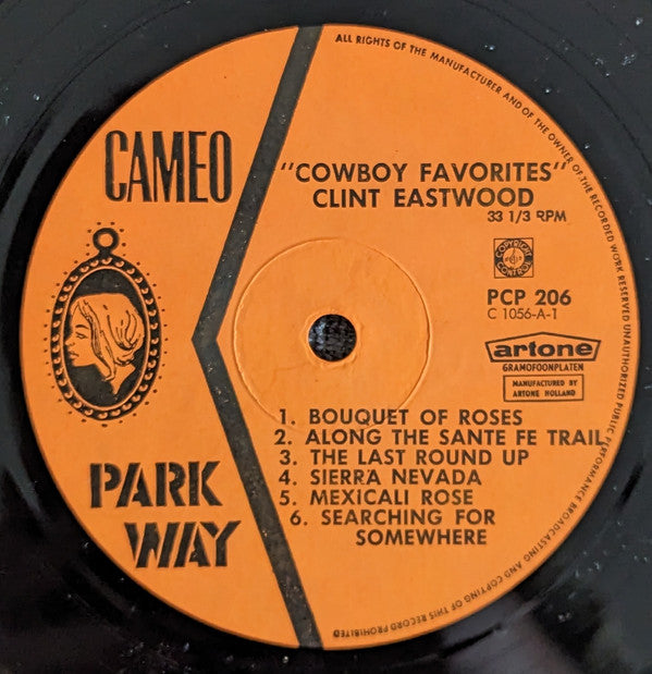Clint Eastwood (2) : Cowboy Favorites (LP, Album, Mono)