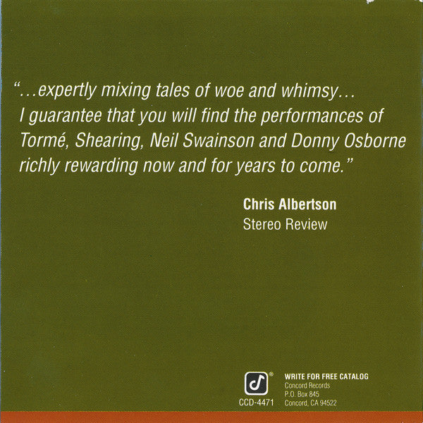 Mel Tormé / George Shearing : Mel & George "Do" World War II (CD, Album)