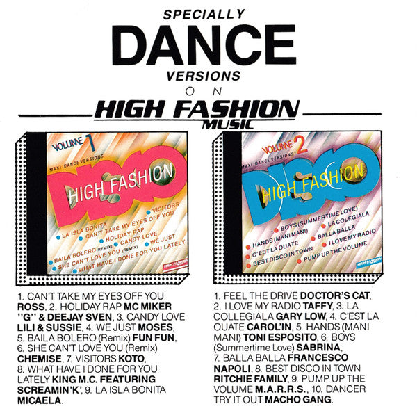 Various : High Fashion Dance Mix (CD, Comp, Mixed)