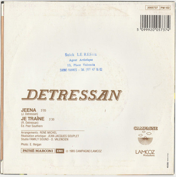 Detressan : Jeena (7", Single)