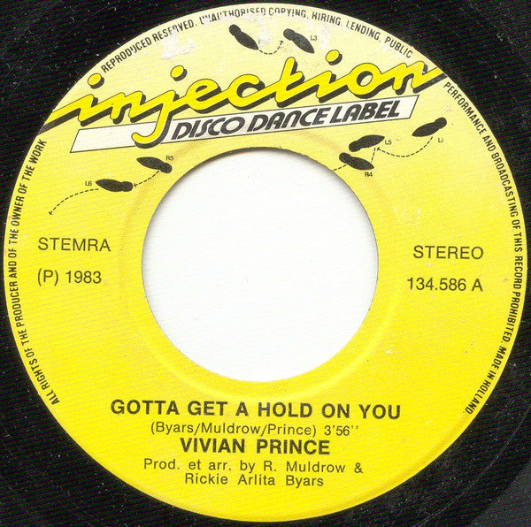 Vivian Prince : Gotta Get A Hold On You (7", Single)