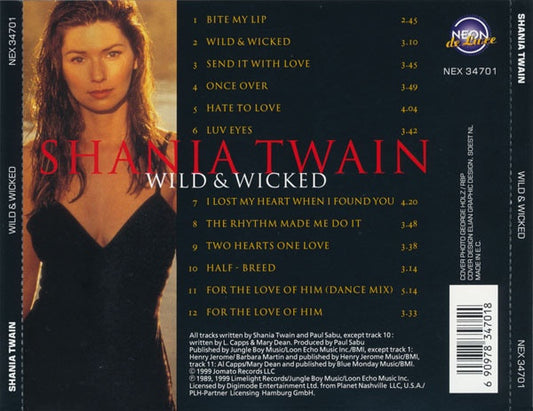 Shania Twain : Wild & Wicked (CD, Album)