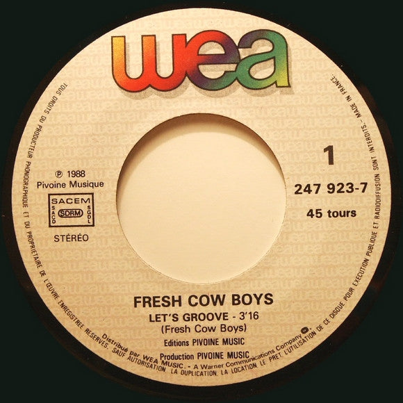 Fresh Cow-Boys : Let's Groove (7")