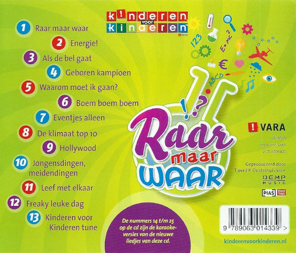 Kinderen voor Kinderen : 36 - Raar Maar Waar (CD, Album)