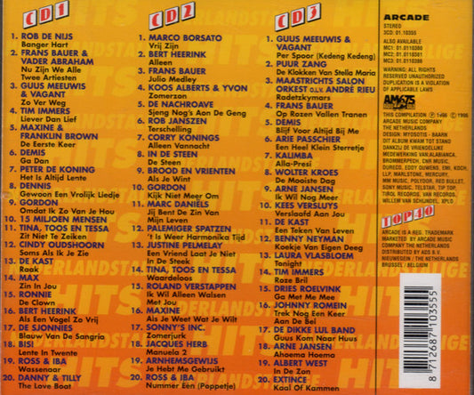 Various : De Allerbeste Nederlandstalige Hits uit De Top 40 Van 1996 (3xCD, Comp)