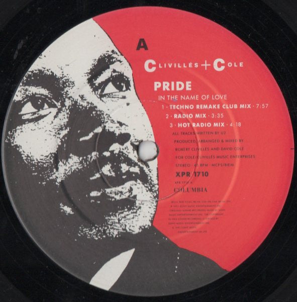 Clivillés & Cole : Pride (In The Name Of Love) (12", Single, Promo)