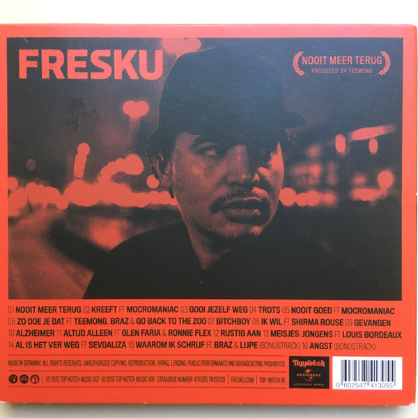 Fresku : Nooit Meer Terug (CD, Album, Dig)