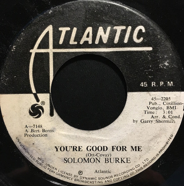 Solomon Burke : You're Good For Me / Beautiful Brown Eyes (7")