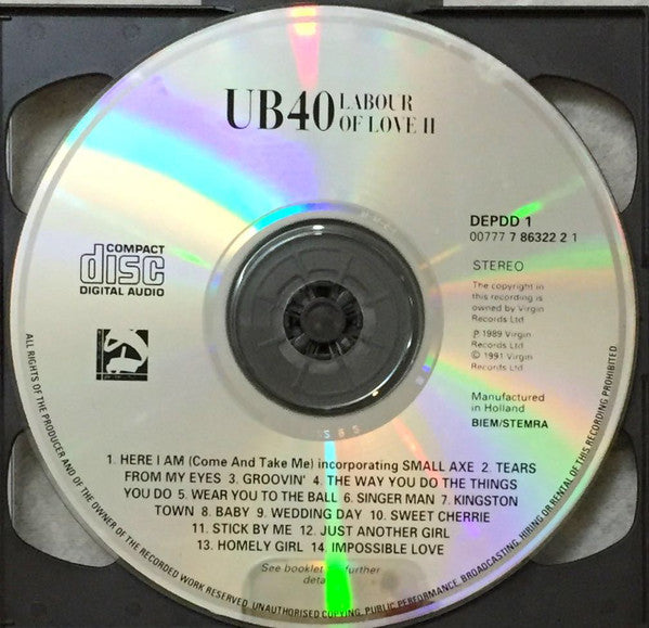 UB40 : Labour Of Love Parts I + II (2xCD, Comp)