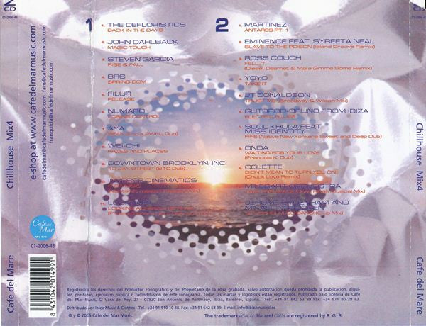 Various : Café Del Mar - Chillhouse Mix 4 (2xCD, Comp, Mixed, Dig)