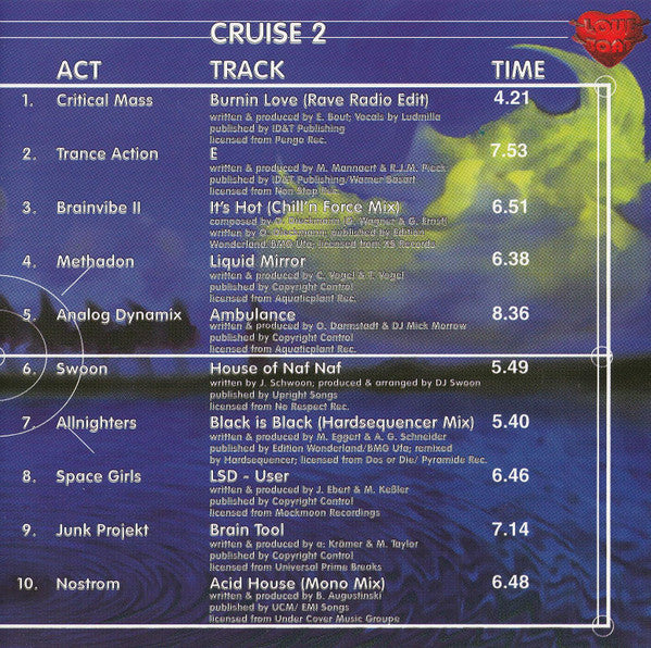 Various : Love Boat II - The Compilation (2xCD, Comp)