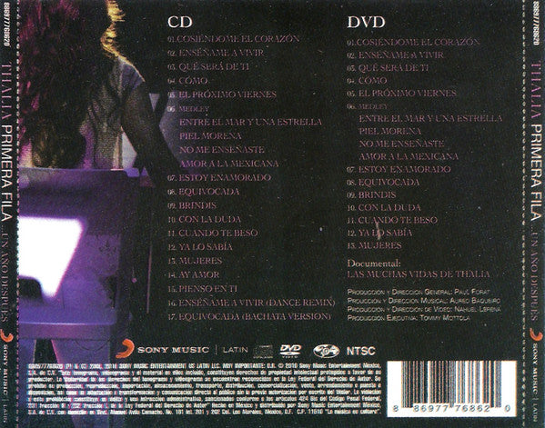 Thalía : Primera Fila... Un Año Despues (CD, Album + DVD-V, Album)