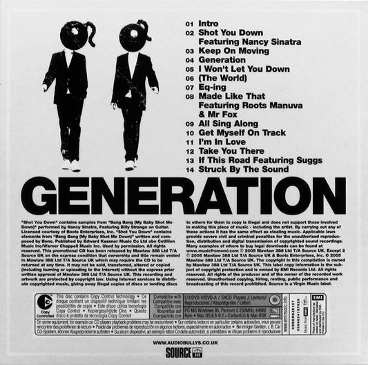 Audio Bullys : Generation (CD, Album, Copy Prot., Promo)