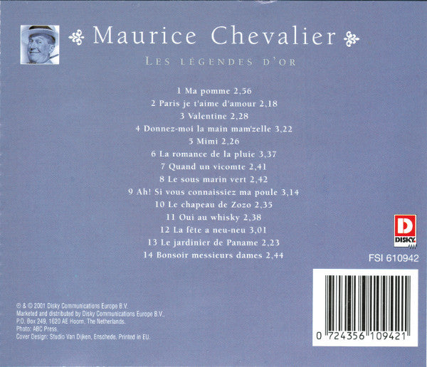 Maurice Chevalier : Les Légendes D'or (CD, Comp)