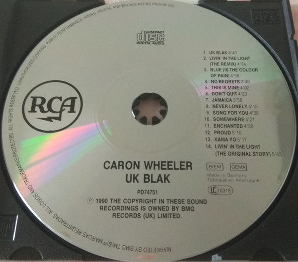 Caron Wheeler : UK Blak (CD, Album)