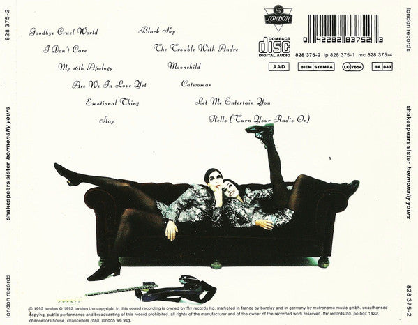 Shakespear's Sister : Hormonally Yours (CD, Album)