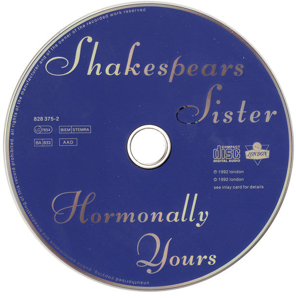 Shakespear's Sister : Hormonally Yours (CD, Album)