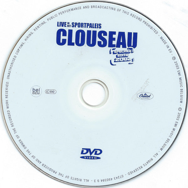Clouseau : Live In Het Sportpaleis - Speciale Editie 2002 (DVD, PAL)