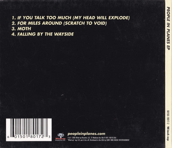 People In Planes : People In Planes EP (CD, EP)