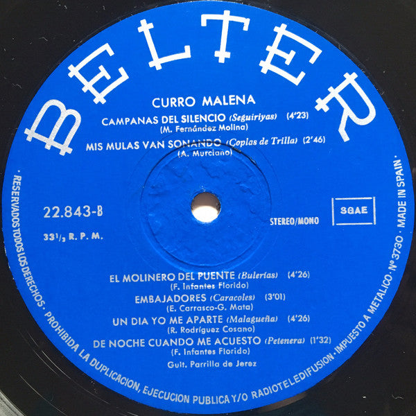 Curro Malena : Curro Malena (LP, Album)