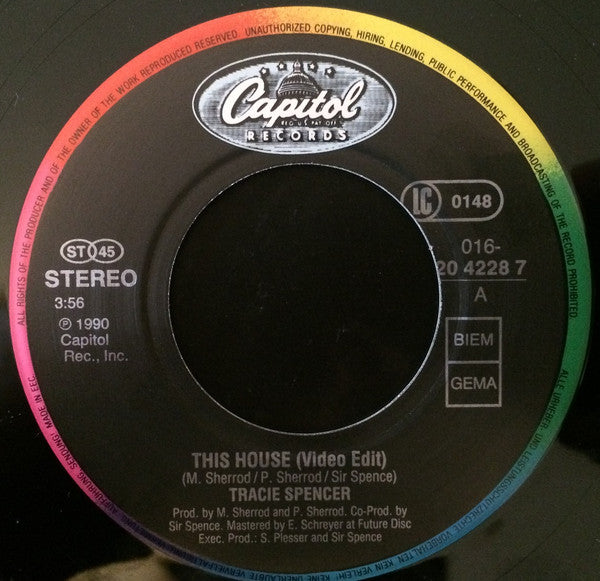 Tracie Spencer : This House (7", Single)