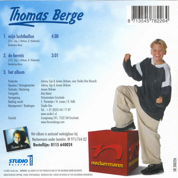 Thomas Berge : Mijn Luchtballon (CD, Single)