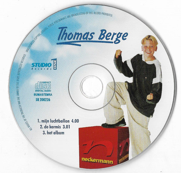 Thomas Berge : Mijn Luchtballon (CD, Single)
