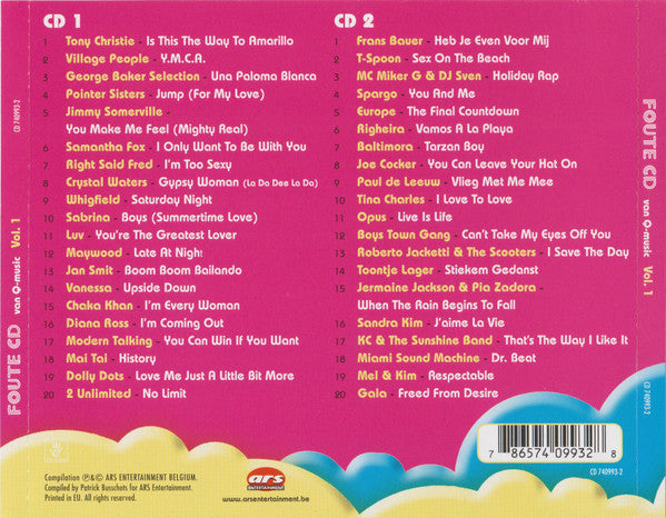Various : Foute CD Van Q-Music Vol.1 (2xCD, Comp)