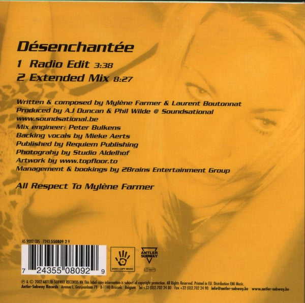 Kate Ryan : Désenchantée (CD, Single)