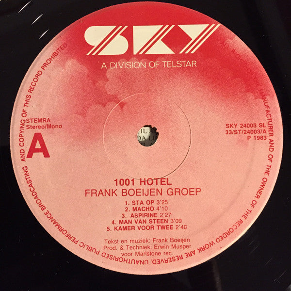 Frank Boeijen Groep : 1001 Hotel (LP, Album)