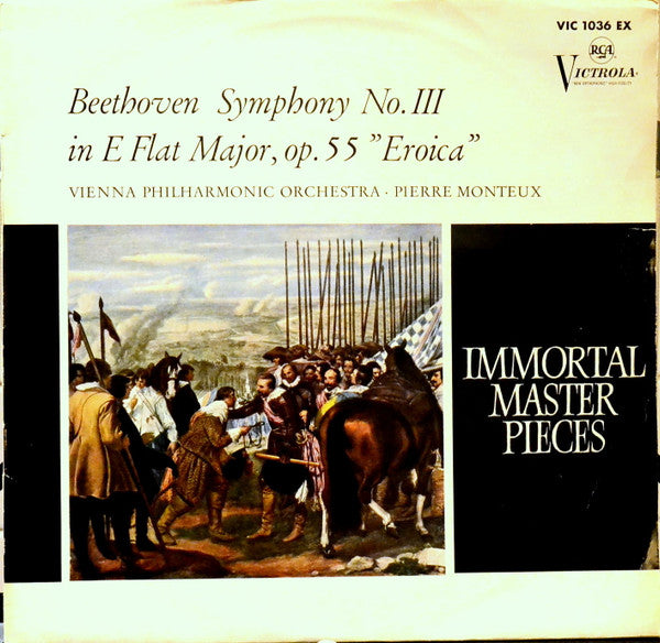 Ludwig van Beethoven, Wiener Philharmoniker, Pierre Monteux : Symphony No.3 In E Flat ("Eroica") (LP, Album, Mono)