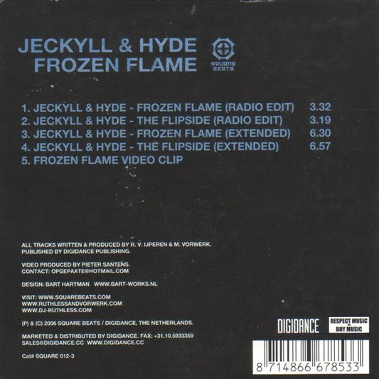 Jeckyll & Hyde : Frozen Flame (CD, Single, Enh)