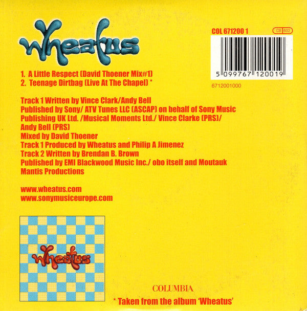 Wheatus : A Little Respect (CD, Single)