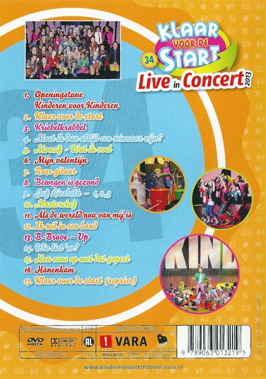 Kinderen voor Kinderen : 34 - Klaar Voor De Start - Live In Concert 2013 (DVD-V, PAL)