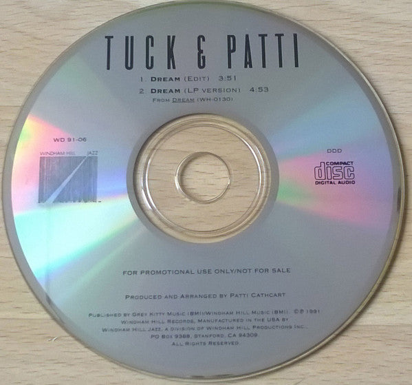 Tuck & Patti : Dream (CD, Single, Promo)
