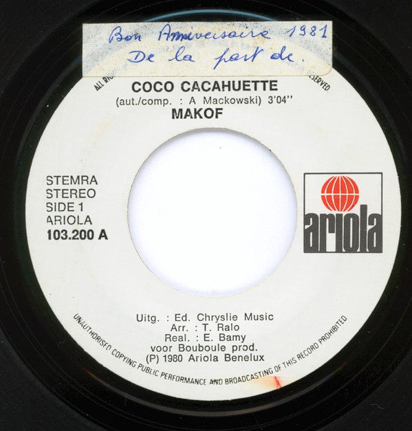 Makof (2) : Coco Cacahuette (7", Single)