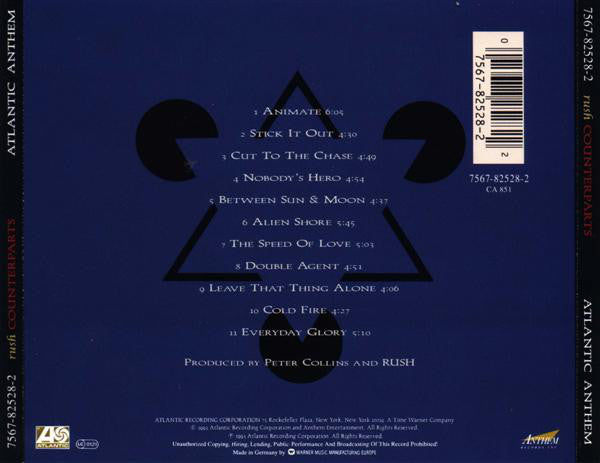 Rush : Counterparts (CD, Album, Ltd)