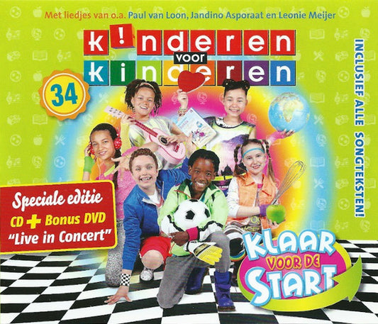 Kinderen voor Kinderen : 34 - Klaar Voor De Start (CD, Album + DVD-V, PAL)