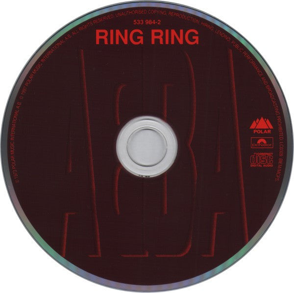 ABBA : Ring Ring (CD, Album, RE, RM)