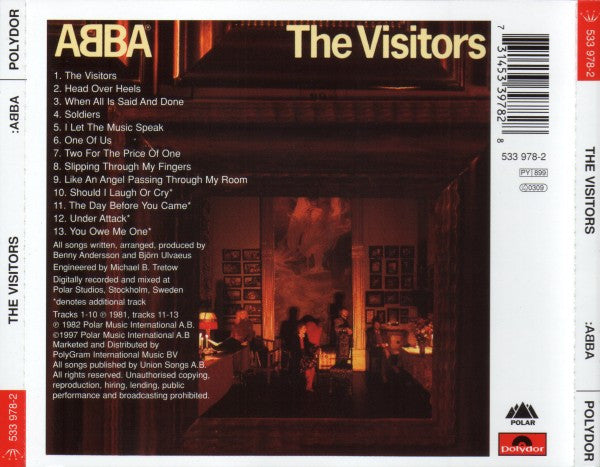ABBA : The Visitors (CD, Album, RE, RM)