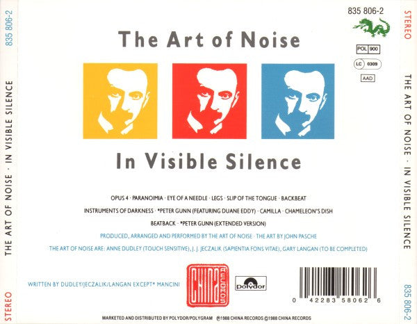 The Art Of Noise : In Visible Silence (CD, Album, RE)