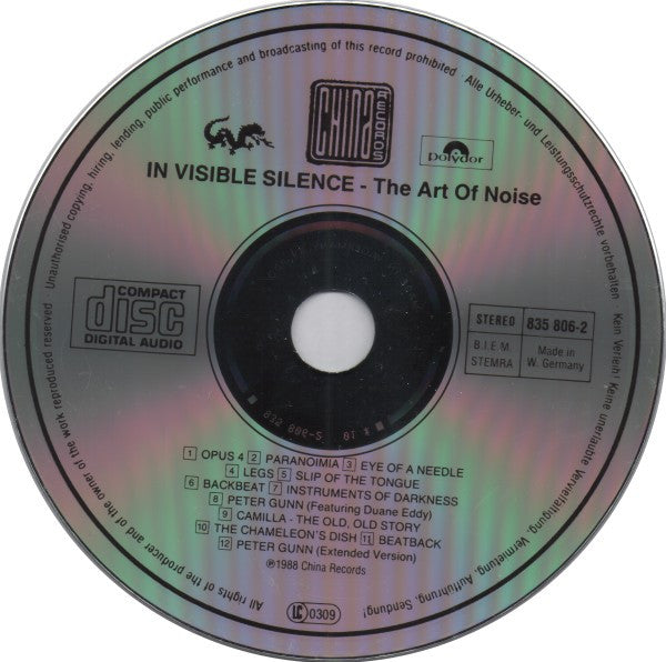 The Art Of Noise : In Visible Silence (CD, Album, RE)