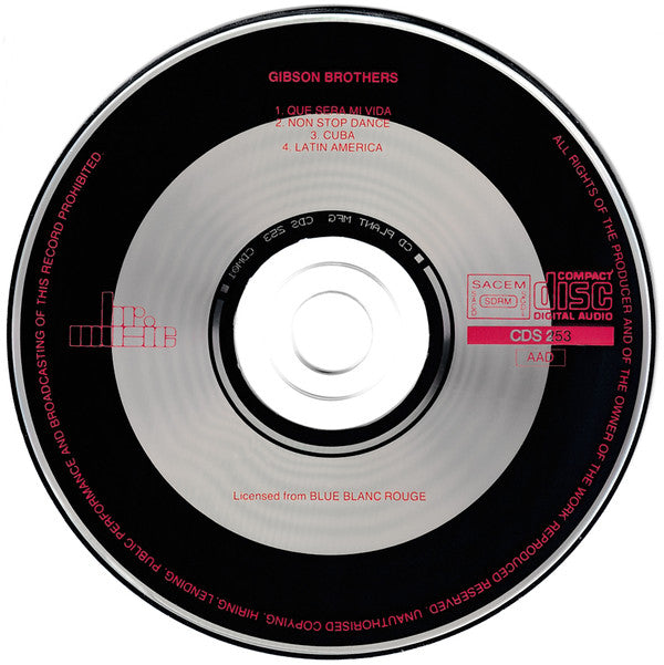 Gibson Brothers : Que Sera Mi Vida (CD, Maxi)