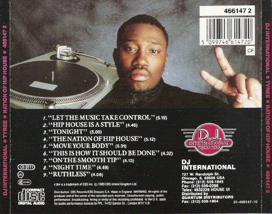 Tyree* : Nation Of Hip House (CD, Album)